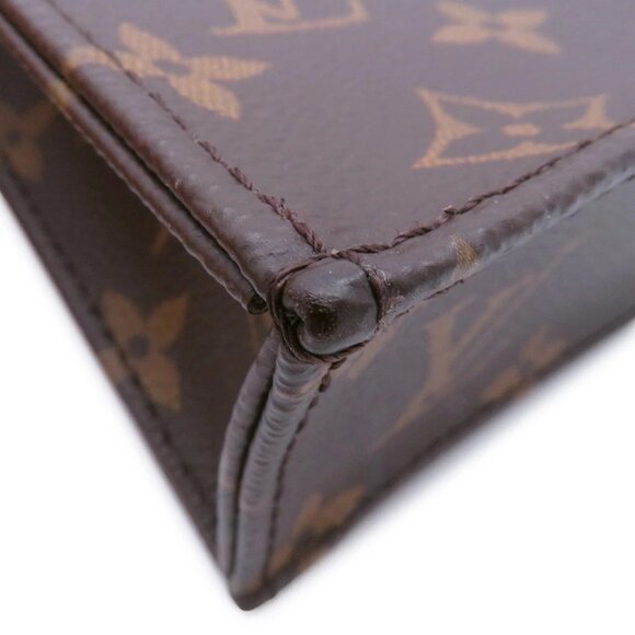LOUIS VUITTON Petit Sac Plat Monogram Brown - Picture 5 of 16